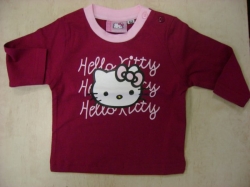 Tričko s dlouhým rukávem - Hello Kitty > varianta Tmavě Růžová