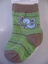 Ponožky - Slon > varianta Zeleno-Hnědá