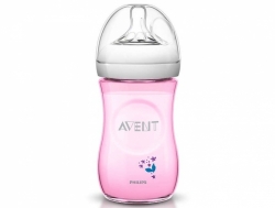 Avent Láhev 260 ml Natural PP růžová