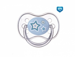 Canpol Babies silikonový dudlík  6 - 18 měsíců "Newborn" hvězdy