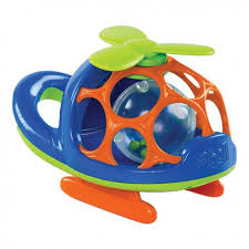 BRIGHT STARTS Oball helikoptéra O-Copter modrá