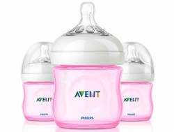 Phillips Avent Láhev 125ml Natural PP růžová