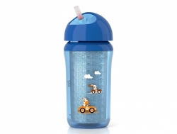 Avent hrneček s brčkem IZO 260 ml modrý