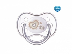 Canpol Babies silikonový dudlík  0 - 6 měsíců "Newborn" srdce