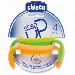 Držáky na lahvičky Chicco step up 4m+, Držáky na lahvičky Chicco step up 4m+ žluté + zelené