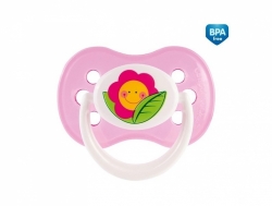Canpol Babies silikonový dudlík  18+ měsíců "Happy garden" květina